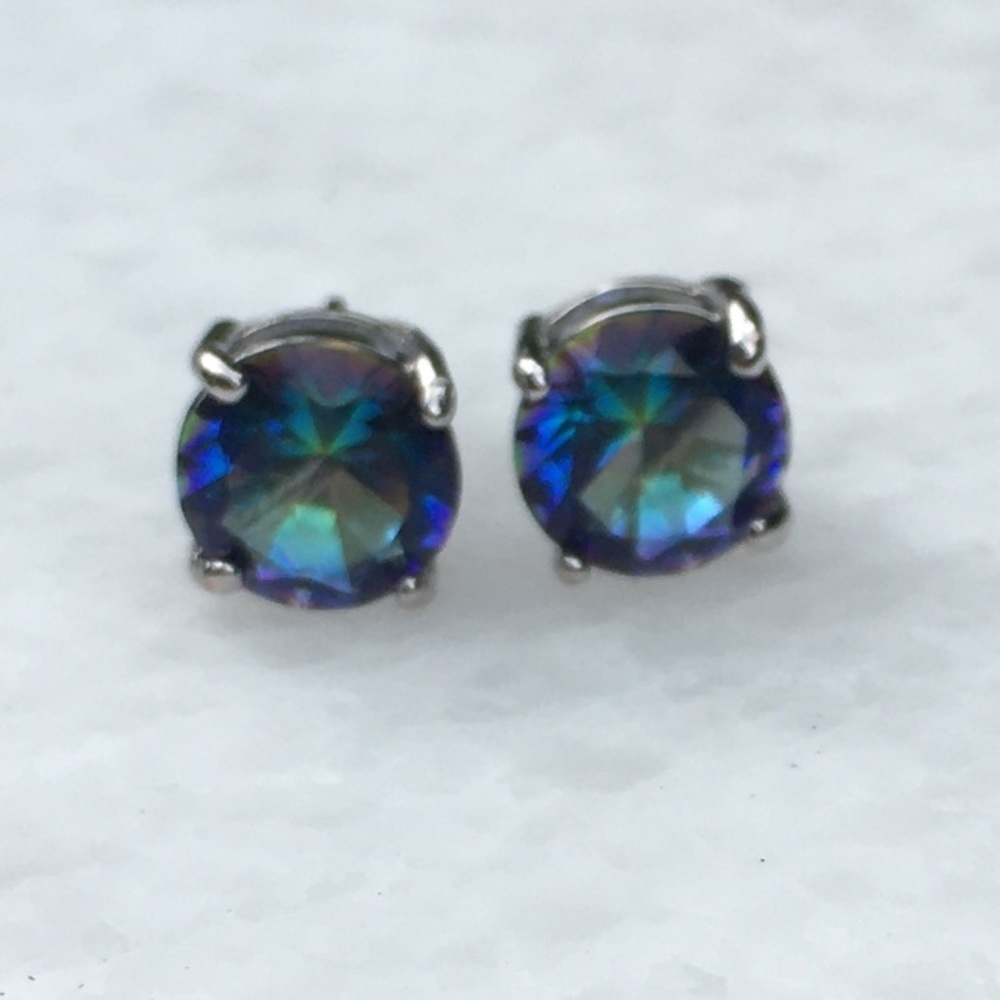 Rainbow Topaz Earrings